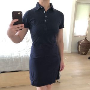 American apparel navy polo dress